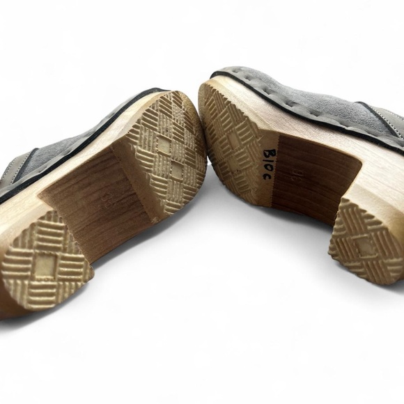 No. 6 Shearling Dakota Clogs Grey Suede Sz 36 us 6 - Picture 7 of 8